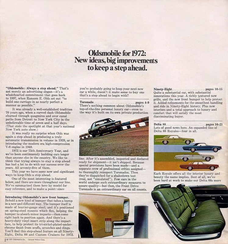1972 Oldsmobile Full-Line Brochure Page 27